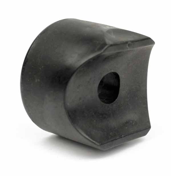 15475: Tapa de extremo, barra - 1,125 pulgadas de plástico negro