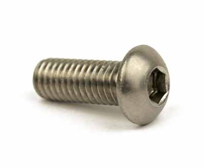 15565 : Vis, M6-1.0 X 16 à tête bombée six pans creux en acier inoxydable