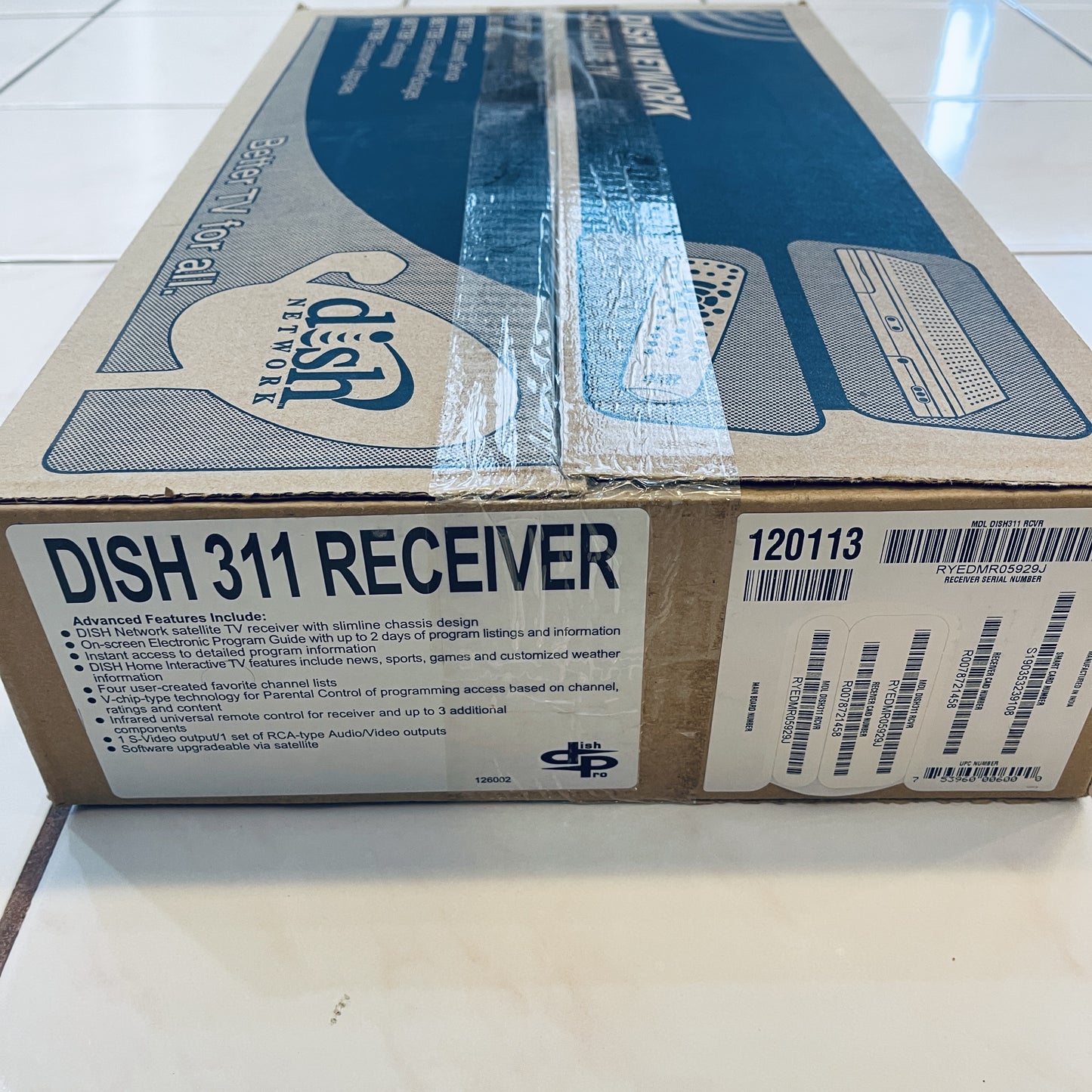 DISH NETWORK 311 RECEIVER (NEW IN BOX)