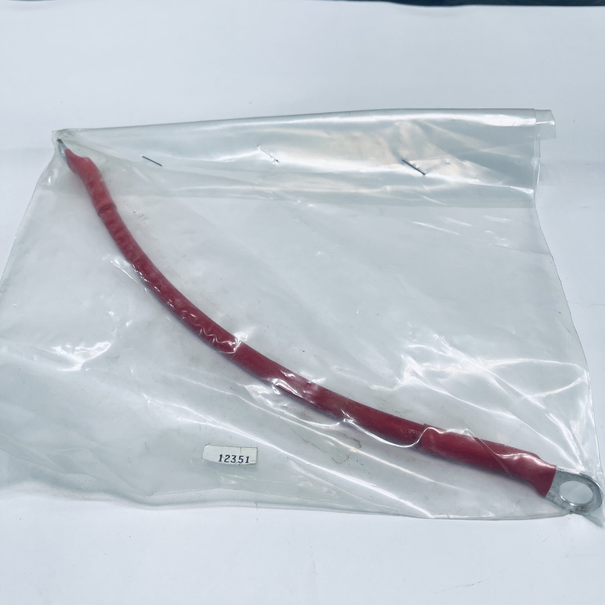 12351 : BATTERY CABLE RED 10IN .25/.375 INS
