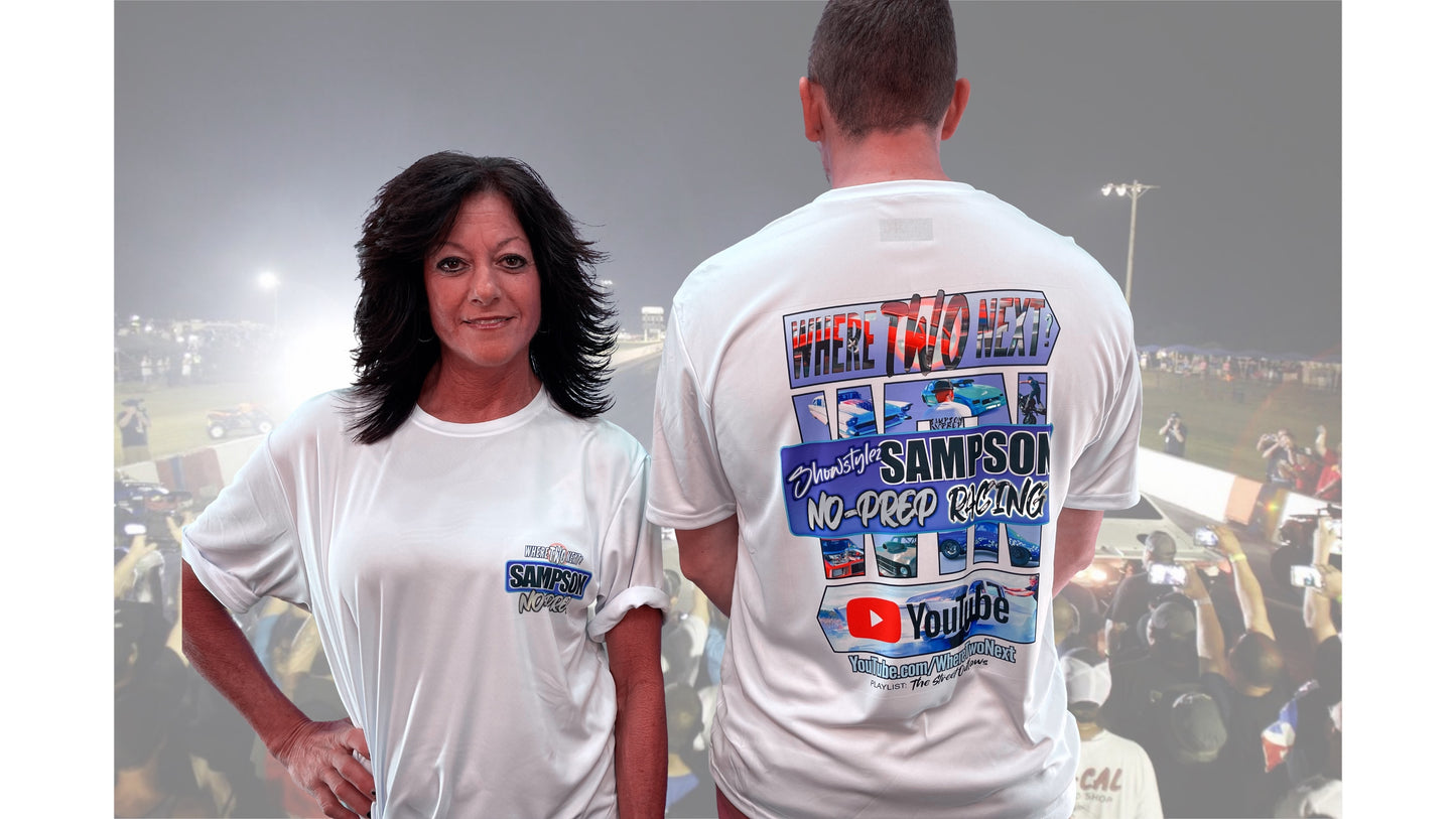 Sampson No-Prep "Inaugural" 2 Side Print T-Shirts (for true colors, see the green screen images!)