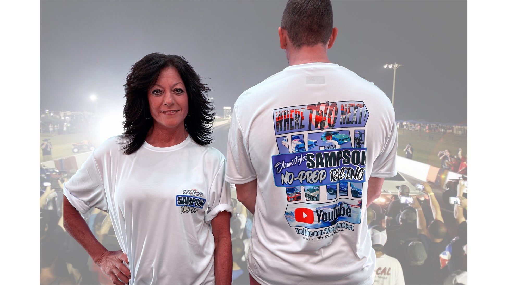 Sampson No-Prep "Inaugural" 2 Side Print T-Shirts (for true colors, see the green screen images!)