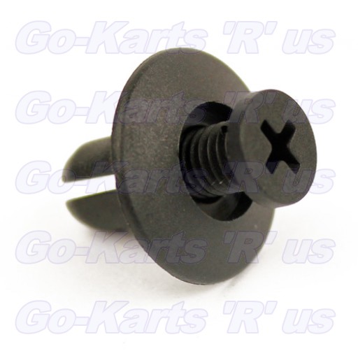 14827 : Screw,  Expanding Shank - Blk Nylon - 200