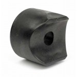 15475 : Endcap,  Bar - 1.125 inch Black Plastic