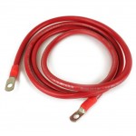 2-70072 : Wire,  4ga Red with  5/16 inch Lugs - 70in