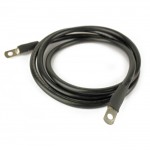 2-70073 : Wire,  4ga Black with  5/16 inch Lugs - 70in