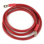 2-70074 : Wire,  4ga Red with  5/16 inch To 1/4 inch Lugs-70in