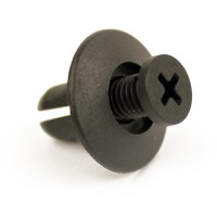 14827 : Screw,  Expanding Shank - Blk Nylon - 200