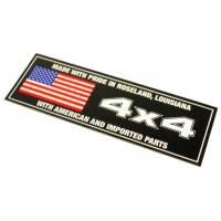 2-60286 : Decal, 4 X 4 W/ American Flag