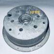 1095 : WHEEL HALF 6 CAST OUTER {w/ Valve Stem hole} SILVR