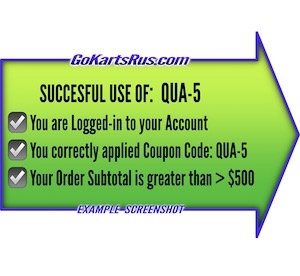 Correct us of Coupon Code: QUA-5