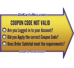 Coupon Code Invalid