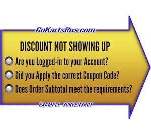 Not Logged in -or- Do not meet Coupon Qualifications for Coupon Code